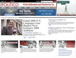 politico homepage